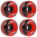 ウィール タイヤ スケボー スケートボード 海外モデル TGM Skateboards Longboard Cruiser Wheels Set 62mm x 38mm 83A 186C Red Clearウィール タイヤ スケボー スケートボード 海外モデル