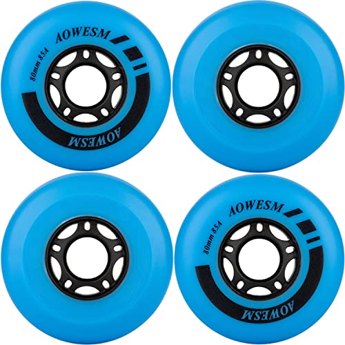 ウィール タイヤ スケボー スケートボード 海外モデル AOWESM Inline Skate WheeIs 85a Outdoor Inline Roller Hockey Skates Replacement Wheels for Adjustable Blades Roller Skates, 72mm/76mm/80mm Sizes, Blaウィール タイヤ スケボー スケートボード 海外モデル