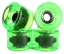 ウィール タイヤ スケボー スケートボード 海外モデル Super Blanks 70mm 78a Gel Soft Longboard Wheels (Cle...