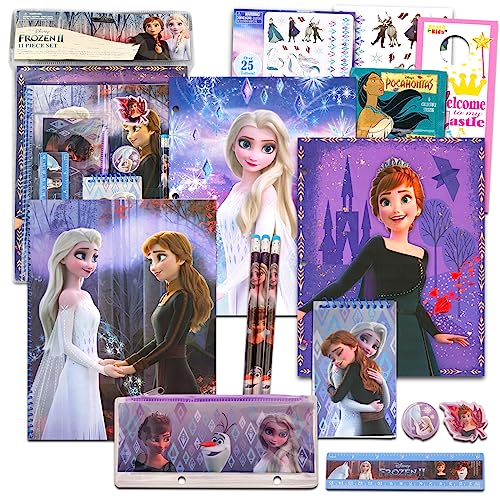 ディズニー（アナと雪の女王） アナと雪の女王 アナ雪 ディズニープリンセス フローズン Innovative Designs Frozen 2 Kids School Supplies Set with Pencil Case, Pencils, Notebook - 11 Pcs.アナと雪の女王 アナ雪 ディズニープリンセス フローズン