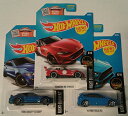 ホットウィール マテル ミニカー ホットウイール 2016 NIGHTBURNERZ BUNDLE OF 3 CARS: 1) '15 Mazda Miata MX-5 (red) 2)'16 Ford Focus RSForza (blue) 3)Ford Shelby GT350R (dark blue)ホットウィール マテル ミニカー ホットウイール