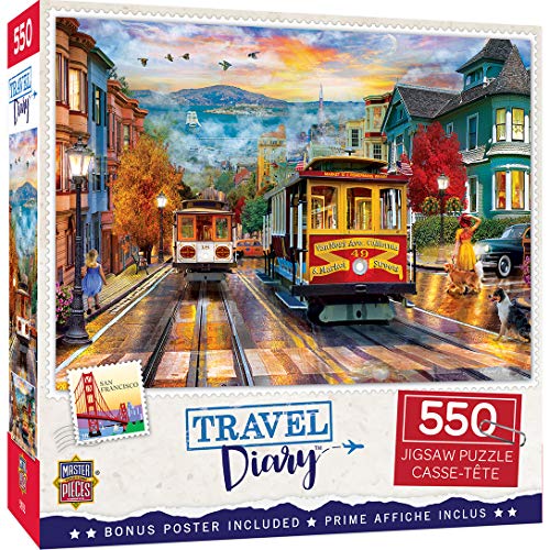 ジグソーパズル 海外製 アメリカ Masterpieces 550 Piece Jigsaw Puzzle for Adults, Family, Or Kids - San Francisco Rise - 18"x24"ジグソーパズル 海外製 アメリカ