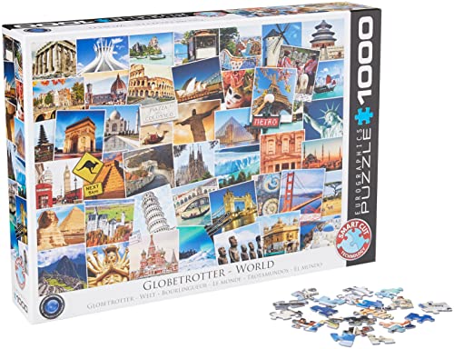 WO\[pY CO AJ EuroGraphics World Globetrotter Jigsaw Puzzle (1000 Piece)WO\[pY CO AJ