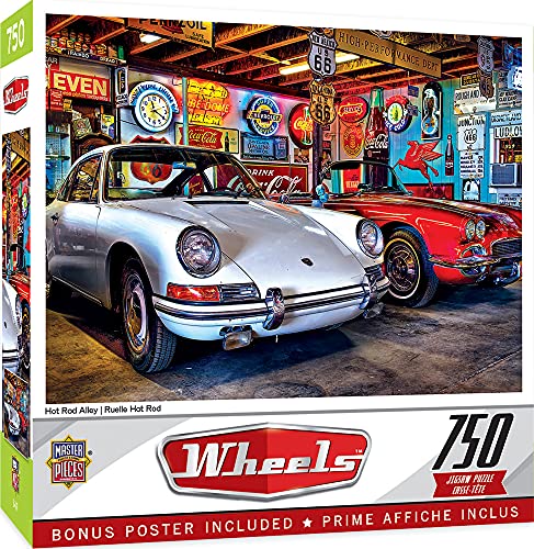 ジグソーパズル 海外製 アメリカ MasterPieces 750 Piece Jigsaw Puzzle for Adults, Family, Or Kids - Hot Rod Alley - 18"x24"ジグソーパズル 海外製 アメリカ