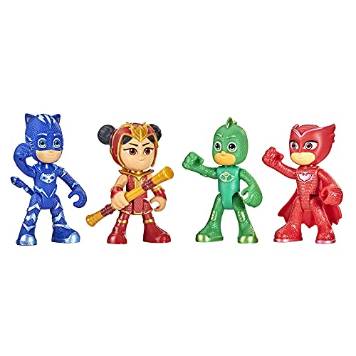 PJ Masks ǂIpW}XN AJA  PJ Masks Heroes and an Yu Figure Set Preschool Toy, 4 Poseable Action Figures and 1 Accessory for Kids Ages 3 and Up (Amazon ExclusivePJ Masks ǂIpW}XN AJA 