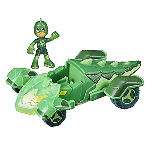 PJ Masks しゅつどう！パジャマスク アメリカ直輸入 おもちゃ PJ Masks Toys Glow & Go Gekko-Mobile, Light Up Toy Cars, Includes Gekko Action Figure, Preschool Toys, Superhero Toys for 3 Year Old BPJ Masks しゅつどう！パジャマスク アメリカ直輸入 おもちゃ