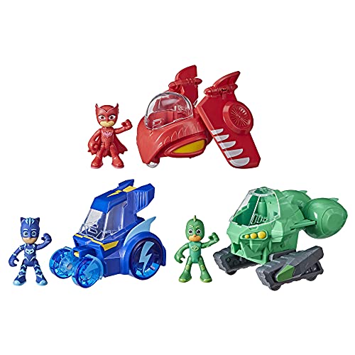 PJ Masks ǂIpW}XN AJA  PJ Masks 3-in-1 Combiner Jet Preschool Toy, PJ Masks Toy Set with 3 Connecting PJ Masks Cars and 3 Action Figures for Kids Ages 3 and PJ Masks ǂIpW}XN AJA 