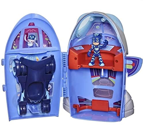 商品情報 商品名PJ Masks しゅつどう！パジャマスク アメリカ直輸入 おもちゃ PJ Masks 2-in-1 HQ Playset, Headquarters and Rocket Preschool Toy for Kids Ag...