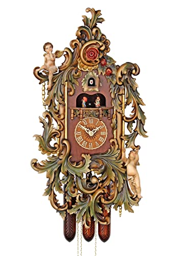 カッコー時計 インテリア 壁掛け時計 海外モデル アメリカ HerrZeit by Adolf Herr Cuckoo Clock - The Gilded Cherub Clockカッコー時計 インテリア 壁掛け時計 海外モデル アメリカ