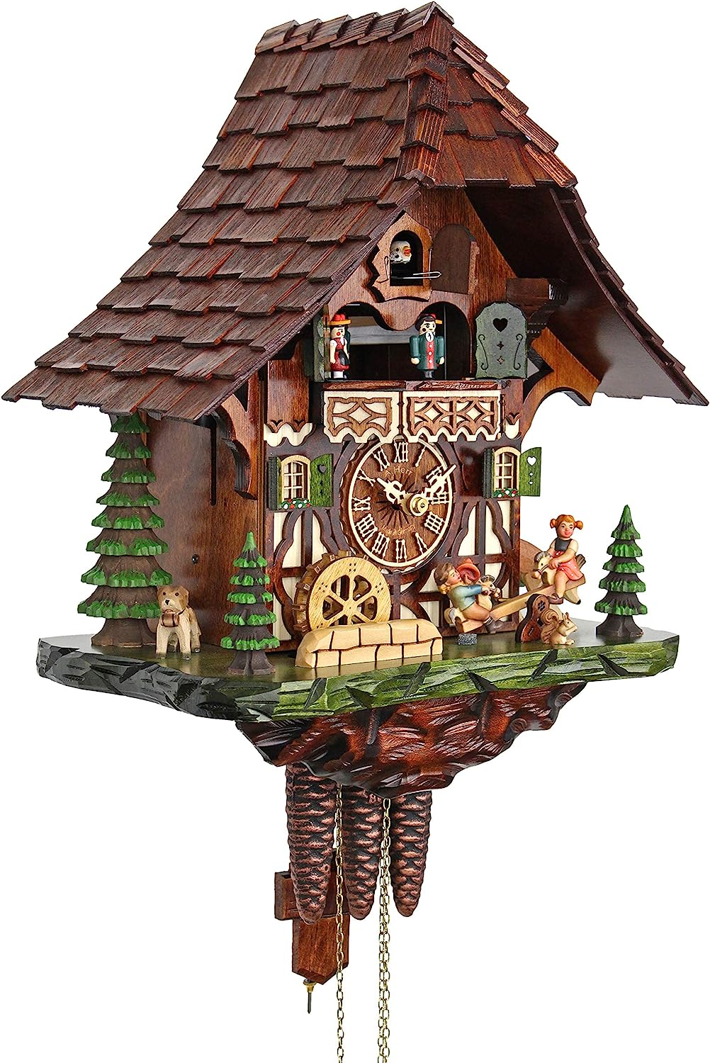 カッコー時計 インテリア 壁掛け時計 海外モデル アメリカ 【送料無料】HerrZeit by Adolf Herr Cuckoo Clock - Fun on The See-Sawカッコー時計 インテリア 壁掛け時計 海外モデル アメリカ