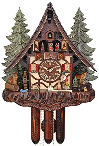 カッコー時計 インテリア 壁掛け時計 海外モデル アメリカ HerrZeit by Adolf Herr Cuckoo Clock - Hans The Woodchopperカッコー時計 インテリア 壁掛け時計 海外モデル アメリカ