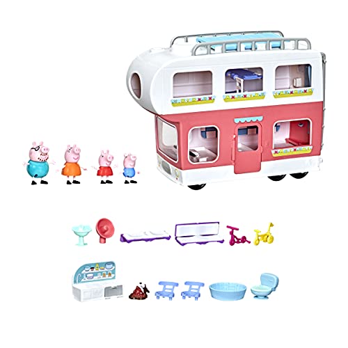 Peppa Pig ybpsbO AJA  Peppa Pig Peppafs Adventures Peppafs Family Motorhome Preschool Toy, Vehicle to RV Playset, Plays Sounds and Music, Ages 3 and upPeppa Pig ybpsbO AJA 