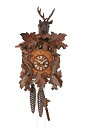 カッコー時計 インテリア 壁掛け時計 海外モデル アメリカ ISDD Cuckoo Clock 5-leaves, head of a deerカッコー時計 イ...