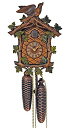 カッコー時計 インテリア 壁掛け時計 海外モデル アメリカ Cuckoo Clock - 1-Day with Green Leaves & Bird - Sc...