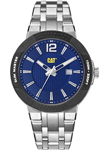 腕時計 キャタピラー メンズ タフネス 頑丈 CAT Shock Slim Blue Dial 43.5 mm Stainless Steel Strap Men's Watch SH14111636腕時計 キャタピラー メンズ タフネス 頑丈