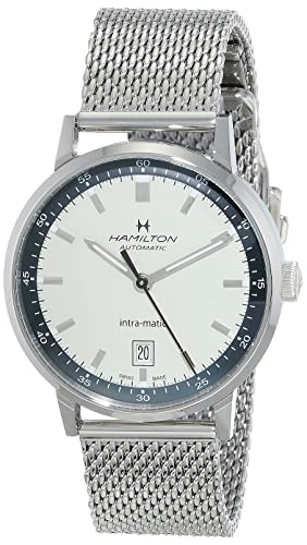 腕時計 ハミルトン メンズ Hamilton Watch American Classic Intra-Matic Swiss Automatic Watch 40mm Case, Beige Dial, Silver Stainless Steel Bracelet (Model: H38425120)腕時計 ハミルトン メンズ