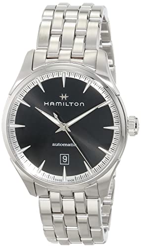 腕時計 ハミルトン メンズ Hamilton Watch Jazzmaster Swiss Automatic Watch 40mm Case, Black Dial, Silver Stainless Steel Bracelet (Model: H32475130)腕時計 ハミルトン メンズ