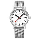 モンディーン 腕時計 モンディーン 北欧 スイス メンズ Mondaine Official Swiss Railways Automatic Watch EVO2 | White/Mesh Bracelet腕時計 モンディーン 北欧 スイス メンズ