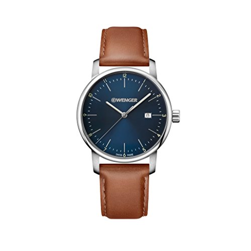 ウェンガー 腕時計（メンズ） 腕時計 ウェンガー スイス メンズ 腕時計 WENGER Unisex Analogue Quartz Watch with Leather Strap Urban Classic NO.: 01.1741.111腕時計 ウェンガー スイス メンズ 腕時計