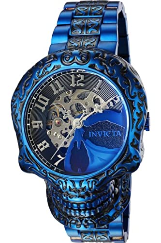 楽天angelica腕時計 インヴィクタ インビクタ メンズ Invicta Men's 50mm Artist Series Skull Automatic Skeletonized Dial Blue Label Stainless Steel Bracelet Watch腕時計 インヴィクタ インビクタ メンズ