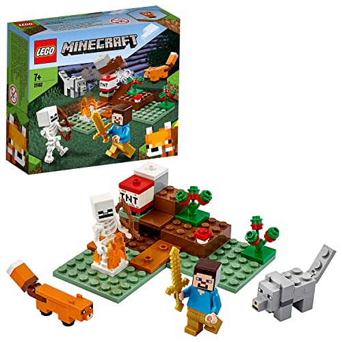 レゴ マインクラフト LEGO 21162 Minecraft The Taiga Adventure Building Set with Steve, Wolf and Fox Figures, Toys for Kids for 7+ Years Oldレゴ マインクラフト