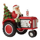 エネスコ Enesco トラクターを運転するサンタ「カントリークリスマスの配達」 カントリーリビング ジム ショア 約17センチ 6009122 フィギュア インテリア 置物