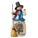 エネスコ Enesco 置物 インテリア 海外モデル アメリカ Enesco Jim Shore Heartwood Creek Snowman with Pi...