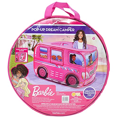 バービー バービー バービー人形 Barbie Camper Pop Up Play Tent ? Large Princess Castle Tent for Girls | Folds for Easy Storage with Carrying Bag Included | Amazon Exclusive ? Sunny Days Entertainmentバービー バービー人形