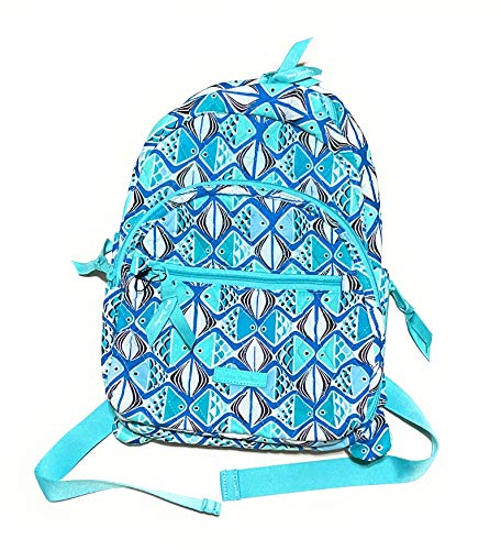 Fubh[ xubh[ AJ t_B}CA~ { Vera Bradley Essential Compact Backpack Go Fish BlueFubh[ xubh[ AJ t_B}CA~ {