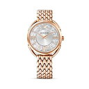 腕時計 スワロフスキー（SWAROVSKI） レディース ラグジュアリー エレガント SWAROVSKI Women's Crystalline Glam Rose Gold Quartz Watch with Metal Strap, White, 3 (Model: 5452465)腕時計 スワロフスキー（SWAROVSKI） レディース ラグジュアリー エレガント その1