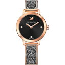 腕時計 スワロフスキー（SWAROVSKI） レディース ラグジュアリー エレガント Ladies' Swarovski Cosmic Rock Black Dial Rose Gold Tone Watch 5376068腕時計 スワロフスキー（SWAROVSKI） レディース ラグジュアリー エレガント その1