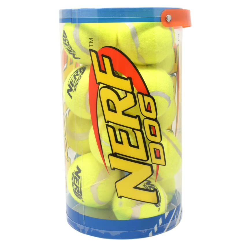 ʡ ꥫ ľ͢ եȥ ե Nerf Dog 16-Piece Dog Toy Gift Set, Includes 16 2.5in Squeak Tennis Balls and a 10.25in Bucket, Nerf Tough Material, Greenʡ ꥫ ľ͢ եȥ ե