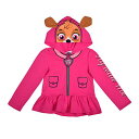 パウパトロール 子供服 パーカー 7 日本サイズ120-130相当 スカイ ピンク キッズ ファッション 男の子 女の子 ファッションペプラム