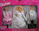 バービー バービー人形 着せ替え 衣装 ドレス Barbie Sparkle Pretty Fashions - Dream Wedding Outfits! ...