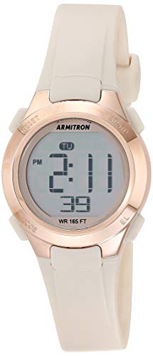腕時計 アーミトロン レディース Armitron Sport Women's Digital Chronograph Blush Pink Resin Strap Watch, 45/7135PBH, Blush Pink/Rose Gold腕時計 アーミトロン レディース