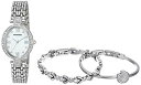 腕時計 アーミトロン レディース Armitron Women's Genuine Crystal Accented Watch and Bracelet Set, 75/5604腕時計 アーミトロン レディース(2)