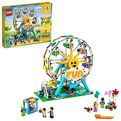 レゴ クリエイター 【送料無料】LEGO Creator 3in1 Ferris Wheel 31119 Building Kit with Rebuildable Toy Bumper Cars, Boat Swing and 5 Minifigures; New 2021 (1,002 Pieces)レゴ クリエイター