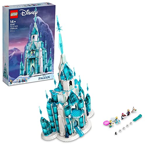 レゴ LEGO Disney Princess The Ice Castle Building Toy 43197 Disney Castle Kit to Build, Disney Gift Idea, Castle Toy for Kids Age 6 Years Old with Frozen Anna and Elsa Mini Doll Figures and Olaf Figureレゴ