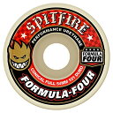 ウィール タイヤ スケボー スケートボード 海外モデル Spitfire F4 Conical Full Wheels White Red 54mm/101D Setウィール タイヤ スケボー スケートボード 海外モデル