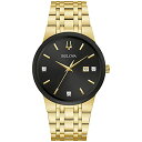 腕時計 ブローバ メンズ Bulova Men's Modern Gold Tone Stainless Steel 3-Hand Calendar Date ...