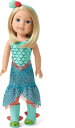 アメリカンガールドール 赤ちゃん おままごと ベビー人形 American Girl WellieWishers 14.5-inch Camille Doll with Blue Leotard, Mermaid Skirt, Headband, and Boots, For Ages 4+アメリカンガールドール 赤ちゃん おままごと ベビー人形