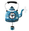 壁掛け時計 振り子時計 インテリア 海外モデル アメリカ Allen Designs Kettle Blue Pendulum Clock壁掛け時計 振り子時計...