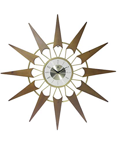 壁掛け時計 インテリア インテリア 海外モデル アメリカ Infinity Instruments Nova Starburst Gold Wall Clock Vintage Mid Century Starburst Clock 31 inch Extra Large 50s 60s Mid Century Modern Decor Wal壁掛け時計 インテリア インテリア 海外モデル アメリカ