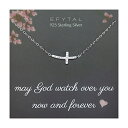 EFYTAL アクセサリー ブランド かわいい おしゃれ EFYTAL Dainty Sterling Silver Sideways Cross Necklace for Women, Baptism Gifts for a Girl, Confirmation Gifts for Teen Girls, First Communion Gifts for GirlEFYTAL アクセサリー ブランド かわいい おしゃれ