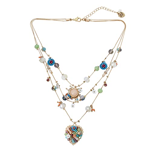 ベッツィ・ジョンソン ネックレス Betsey Johnson アメリカ 日本未発売 Betsey Johnson Woven Heart Layered Necklaceベッツィ・ジョンソン ネックレス Betsey Johnson アメリカ 日本未発売