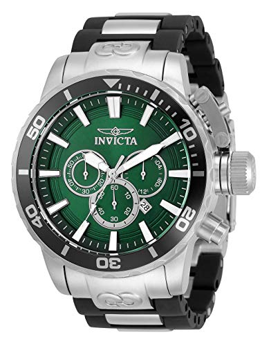 腕時計 インヴィクタ インビクタ メンズ Invicta Men's Corduba 52mm Stainless Steel, Polyurethane Quartz Chronograph Watch, Black/Silver (Model: 33692)腕時計 インヴィクタ インビクタ メンズ