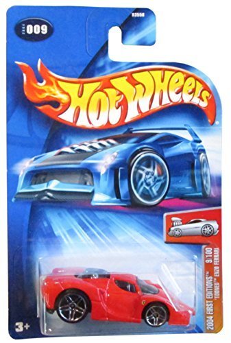 ۥåȥ ޥƥ ߥ˥ ۥåȥ Hot Wheels 'Tooned Enzo Ferrari First Edition 2004 #009 #9 RED FE 9/100 1:64 Scale by Hot Wheelsۥåȥ ޥƥ ߥ˥ ۥåȥ