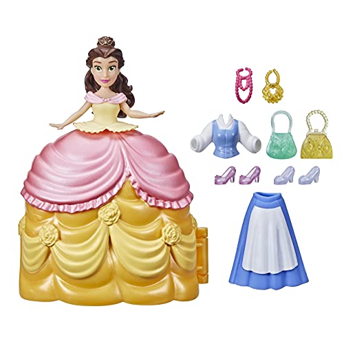 美女と野獣 ベル ビューティアンドザビースト ディズニープリンセス Disney Princess Secret Styles Fashion Surprise Belle, Mini Doll Playset with Extra Clothes and Accessories, Toy for Girls 美女と野獣 ベル ビューティアンドザビースト ディズニープリンセス