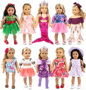 アメリカンガールドール 赤ちゃん おままごと ベビー人形 Ebuddy 18 Inch Doll Clothes Doll Accessories 10 Set...
