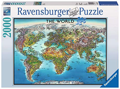 ジグソーパズル 海外製 2000ピース 世界地図 約132x61センチ 絵画・アート Ravensburger